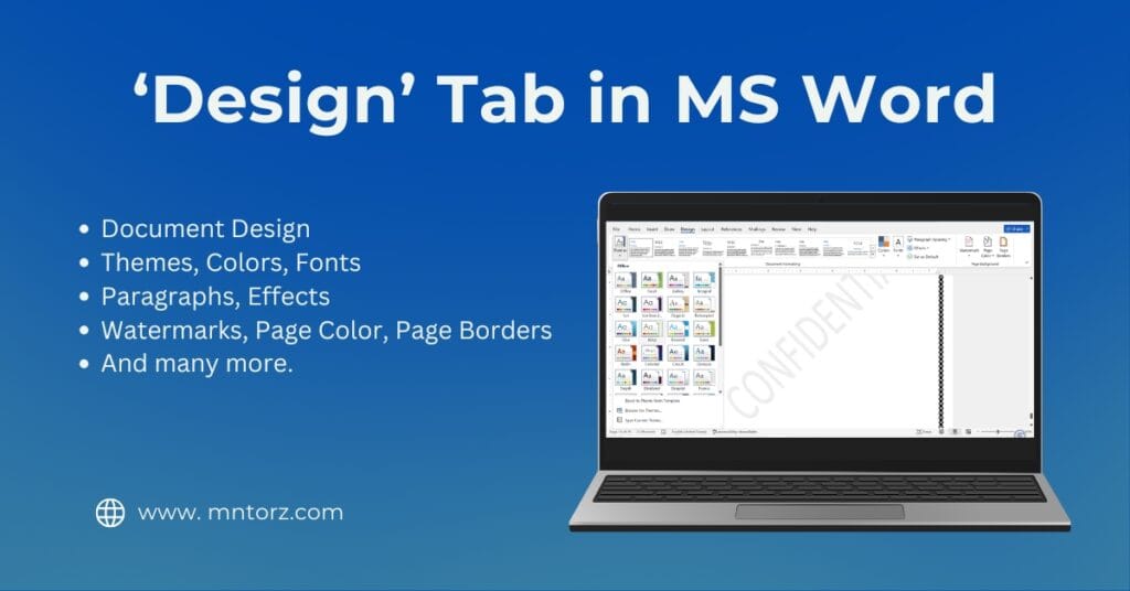 Design Tab in MS Word