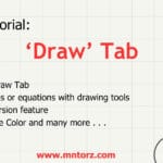 Exploring The Draw Tab