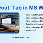 Layout Tab in MS Word