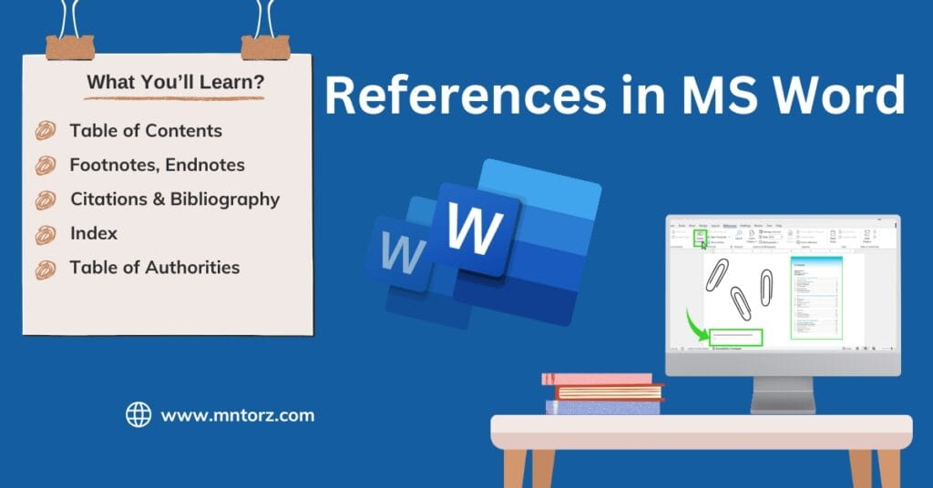 Section of MS Word in MS Word