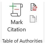Table of Authorities Section