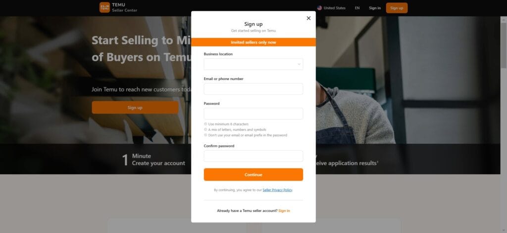 Start E-Commerce Journey with Temu in Your Country